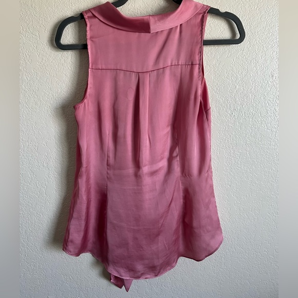 White House black market blusa rosada tank top blouse. Silky pink fabric size xs - Picture 4 of 4